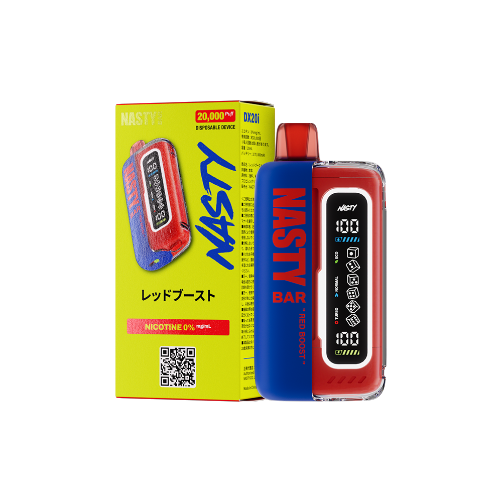 NASTY BAR 20000 レッドブースト｜シーシャベイプノンニコチンVAPE