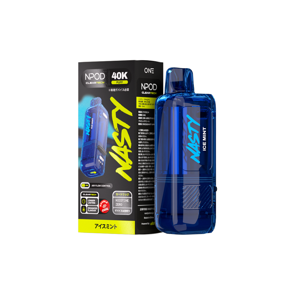 NASTY ONE 40000 カートリッジ アイスミント｜ノンニコチンVAPE｜NASTY