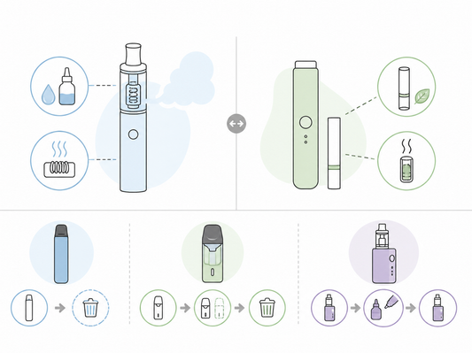 電子シーシャとVAPEの違いは？仕組み・使い方・製品分類を整理